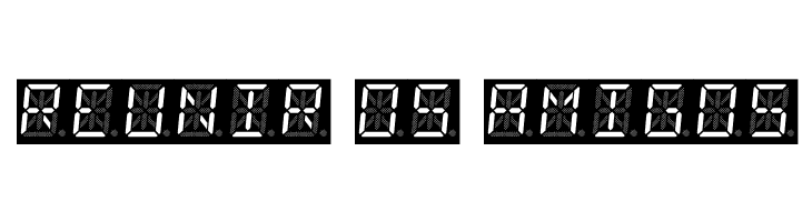 14 Segment LED  Free Fonts Download