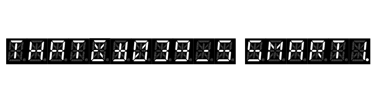 14 Segment LED  Free Fonts Download