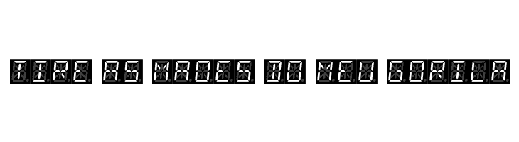 14 Segment LED  Free Fonts Download