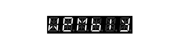 14 Segment LED  Free Fonts Download