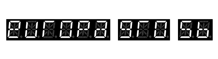 14 Segment LED  Free Fonts Download