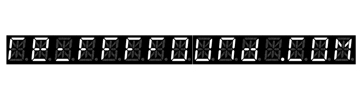 14 Segment LED  Free Fonts Download