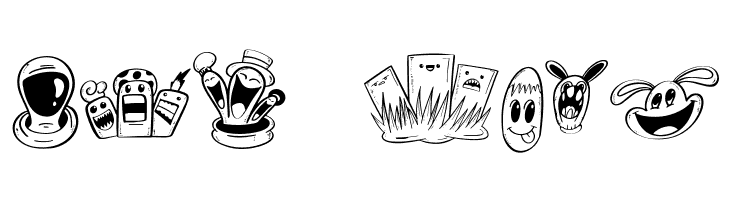 Mollusca Doodle Outline  Free Fonts Download