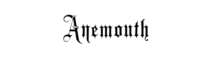 Anemouth Minster No 3 Font