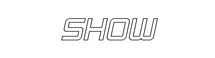 SF Chaerilidae Outline Oblique  Free Fonts Download