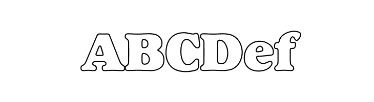 Alfredo Heavy Hollow  Free Fonts Download