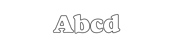 Alfredo Heavy Hollow  Free Fonts Download