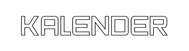 KALENDER SF Chaerilidae Outline Font