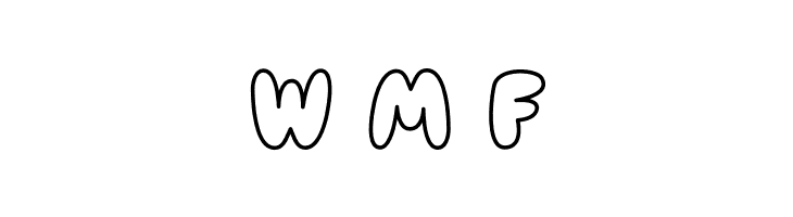 Stickie Outline  Free Fonts Download