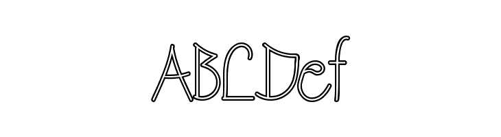 Eberta Light Demo Outline  Free Fonts Download