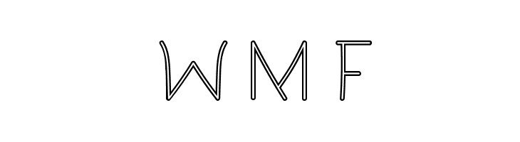 Eberta Light Demo Outline  Free Fonts Download