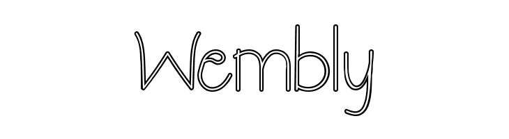 Eberta Light Demo Outline  Free Fonts Download