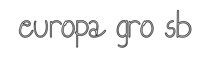 Eberta Light Demo Outline  Free Fonts Download