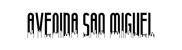 Anamelia Demo Skyline  Free Fonts Download