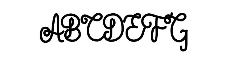 Aleda Demo Monoline Bold  Free Fonts Download