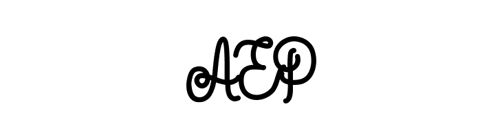 Aleda Demo Monoline Bold  Free Fonts Download