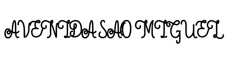 Aleda Demo Monoline Bold  Free Fonts Download