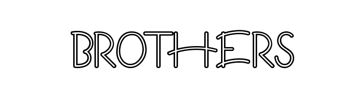 Guritno Demo Outline  Free Fonts Download