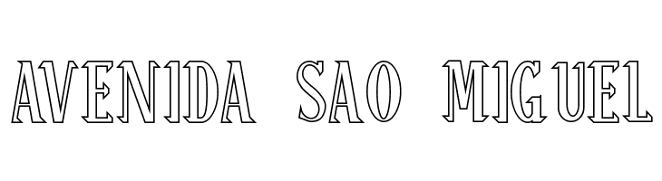 ReSHAWN Demo Outline  Free Fonts Download