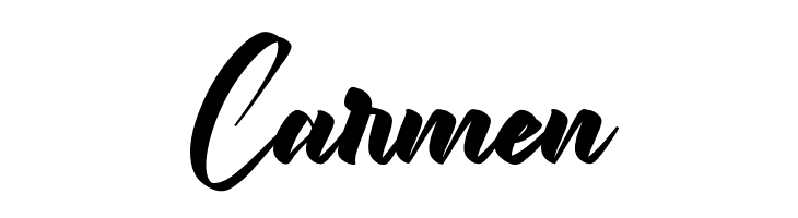 Carmen Beckley Demo Font
