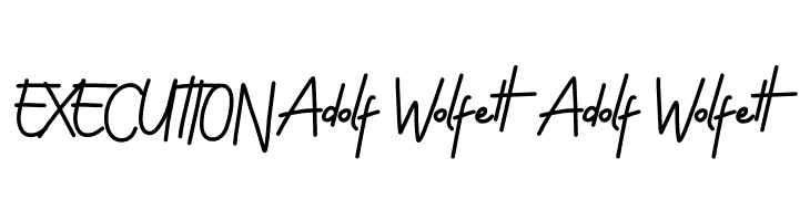 ADOLF WOLFETT DEMO  Free Fonts Download