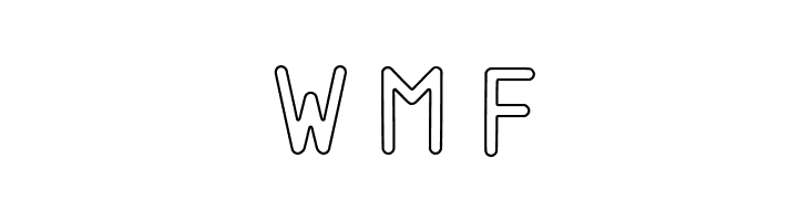 Gomuno Outline  Free Fonts Download