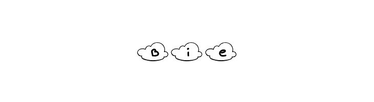nubes  Free Fonts Download