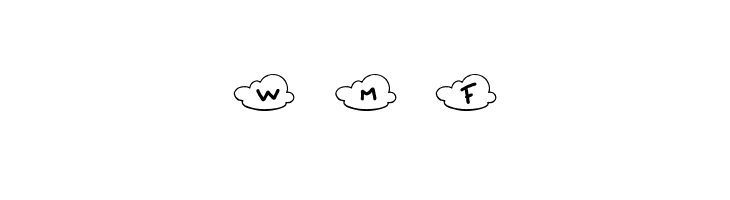 nubes  Free Fonts Download
