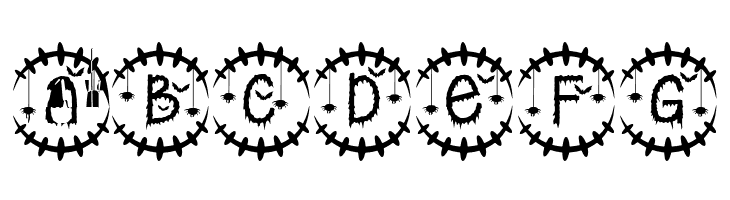 Creepy Halloween Monogram  Free Fonts Download