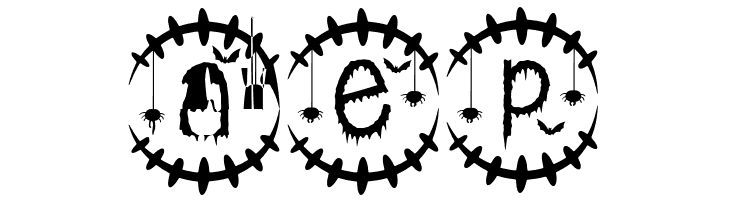 Creepy Halloween Monogram  Free Fonts Download