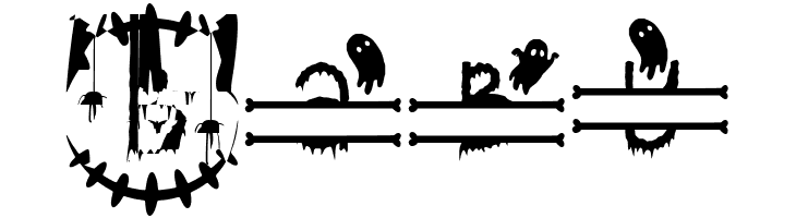 Creepy Halloween Monogram  Free Fonts Download