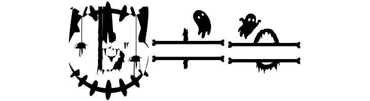 Creepy Halloween Monogram  Free Fonts Download
