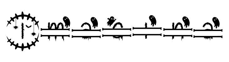 Creepy Halloween Monogram  Free Fonts Download