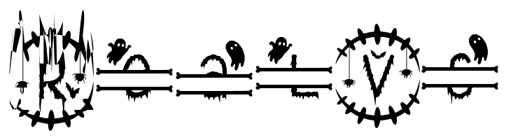 Creepy Halloween Monogram  Free Fonts Download
