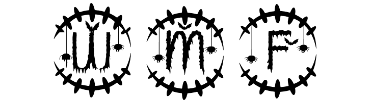 Creepy Halloween Monogram  Free Fonts Download