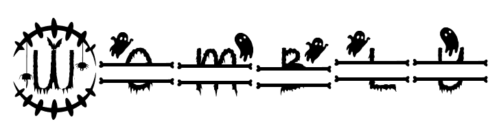 Creepy Halloween Monogram  Free Fonts Download