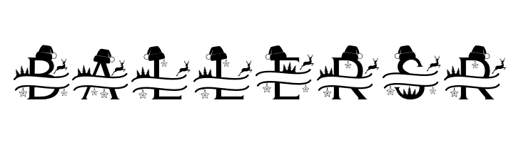 Cute Christmas Monogram  Free Fonts Download