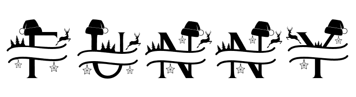 Cute Christmas Monogram  Free Fonts Download