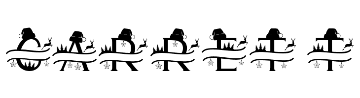 Cute Christmas Monogram  Free Fonts Download