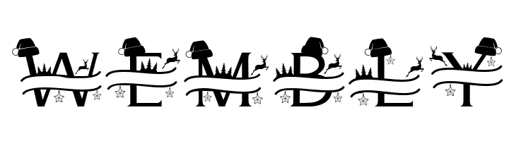 Cute Christmas Monogram  Free Fonts Download