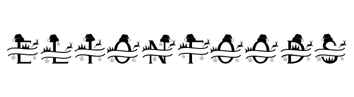 Cute Christmas Monogram  Free Fonts Download