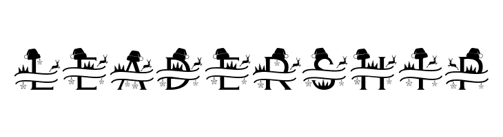 Cute Christmas Monogram  Free Fonts Download