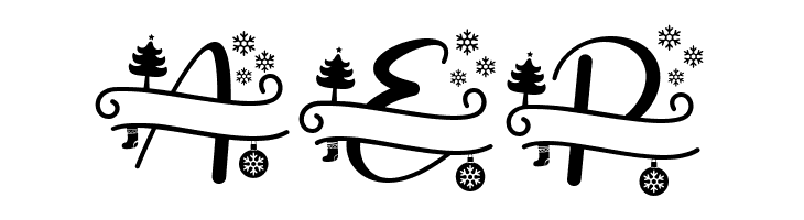 Stunning Christmas Monogram  Free Fonts Download