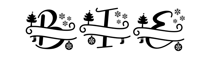 Stunning Christmas Monogram  Free Fonts Download
