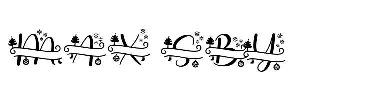 Stunning Christmas Monogram  Free Fonts Download
