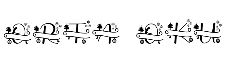 Stunning Christmas Monogram  Free Fonts Download