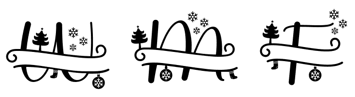 Stunning Christmas Monogram  Free Fonts Download