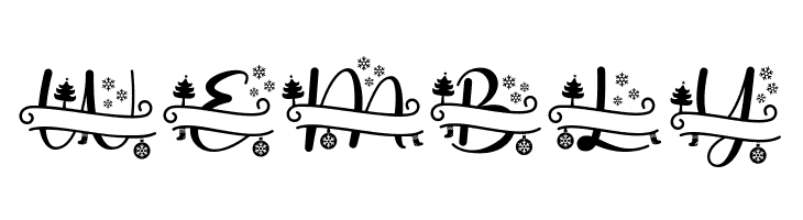 Stunning Christmas Monogram  Free Fonts Download