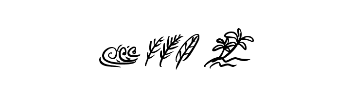 Summer Lovers Dingbat  Free Fonts Download
