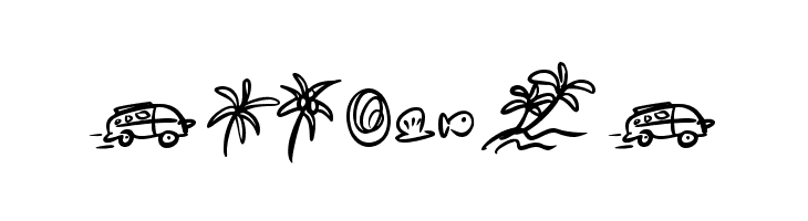 Summer Lovers Dingbat  Free Fonts Download